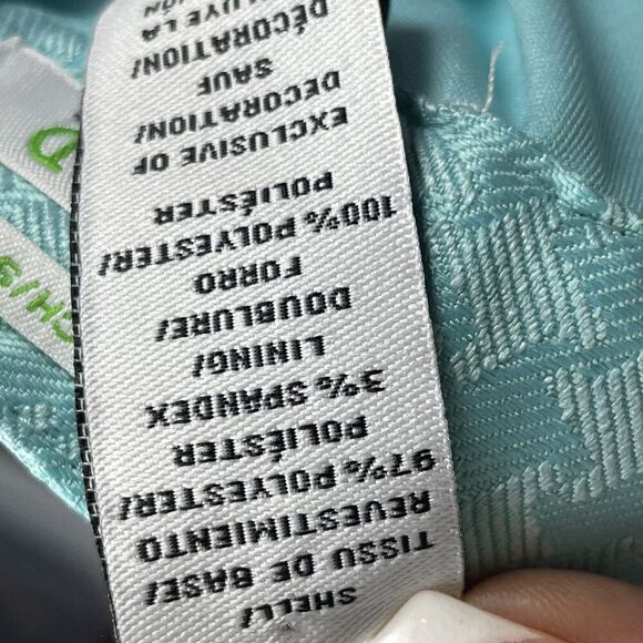 Izod XFG Stretch Teal Houndstooth Skort Skirt Golf Women's Size 6 - Picture 7 of 8